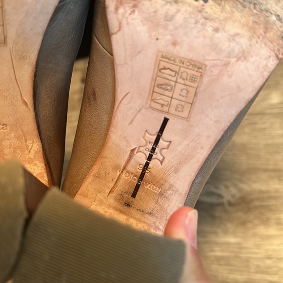 DOLCE VITA Joya Desert Leather Knit Zip Chunky Heels - Picture 7 of 10